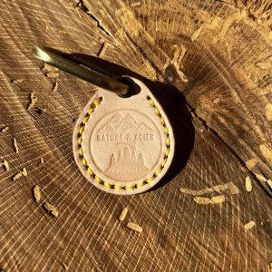 PORTE-CLE jaune/moutarde r