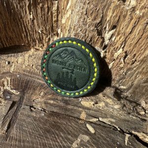 PATCH VELCRO cuir vert
